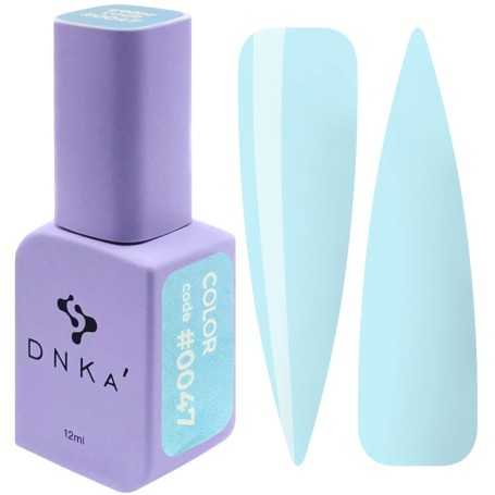DNKa Gel Nail Polish 0047 (light turquoise, enamel), 12 ml