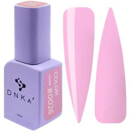 DNKa Gel nail polish 0026 (soft pink, enamel), 12 ml