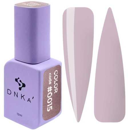 DNKa Gel Nail Polish 0015 (beige-gray enamel), 12 ml