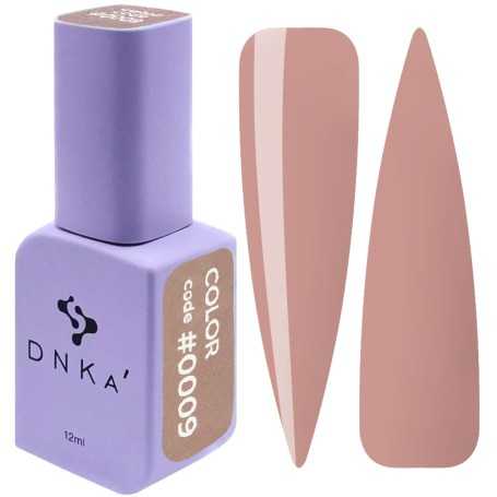 DNKa Gel Nail Polish 0009 (milk chocolate, enamel), 12 ml