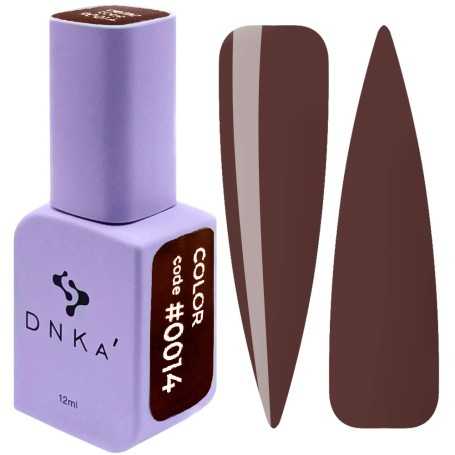 DNKa Gel Nail Polish 0014 (bitter chocolate, enamel), 12 ml