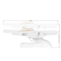Chaise de cosmétique électrique SILLON LUX 273B, 3 moteur, blanc