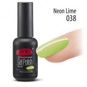 PNB gēla laka Neon Lime 038, 8 ml