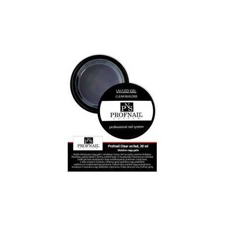 PNS caurspīdīgs celtniecības gēls Clear Builder UV/LED, 50 ml