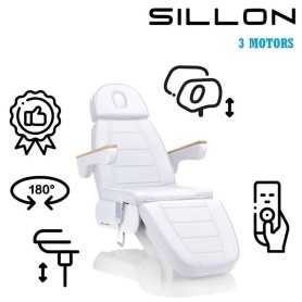 Elektriskais kosmētikas krēsls Sillon Lux, 3 motors, auksts balts