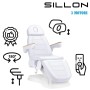 Cadeira cosmética elétrica Sillon Lux, 3 motor, branco frio