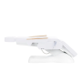 Sedia cosmetica elettrica Sillon Lux, 3 motore, bianco freddo