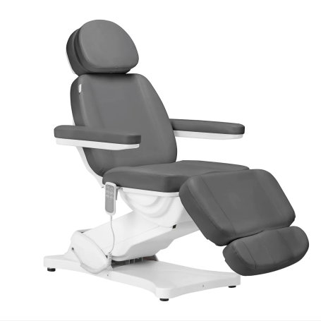 Cadeira cosmética elétrica Sillon clássico, 3 motor, cinza