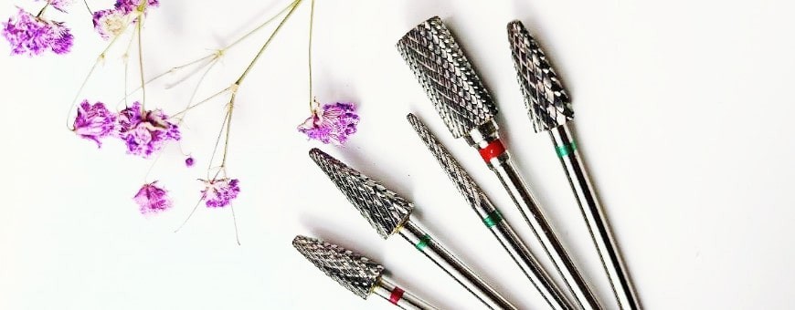 Punte in metallo duro, punte in metallo duro | https://nailschool.lt/it/