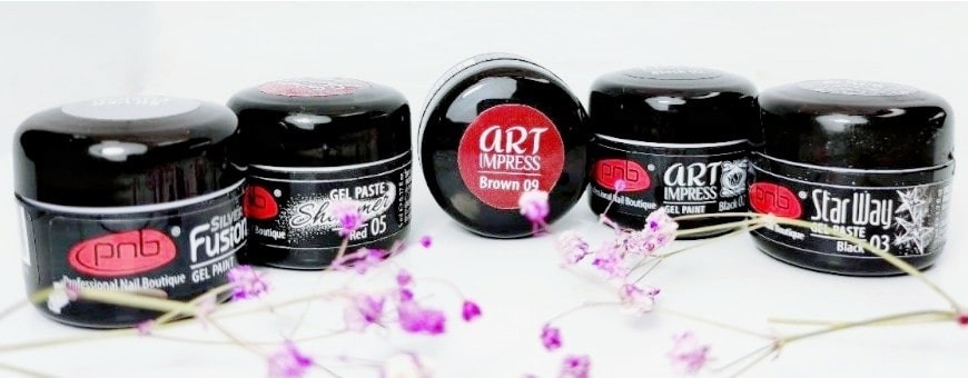 Vernici gel PNB, strumenti per nail design | https://nailschool.lt/it/