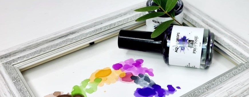 Gotas de agua para el diseño de uñas, herramientas de manicura | escueladeuñas.lt